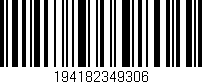 Código de barras (EAN, GTIN, SKU, ISBN): '194182349306'