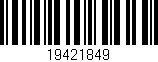 Código de barras (EAN, GTIN, SKU, ISBN): '19421849'