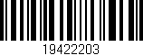 Código de barras (EAN, GTIN, SKU, ISBN): '19422203'