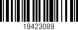 Código de barras (EAN, GTIN, SKU, ISBN): '19423089'