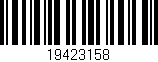 Código de barras (EAN, GTIN, SKU, ISBN): '19423158'