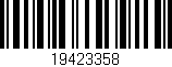 Código de barras (EAN, GTIN, SKU, ISBN): '19423358'