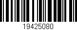 Código de barras (EAN, GTIN, SKU, ISBN): '19425080'