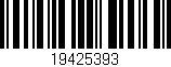 Código de barras (EAN, GTIN, SKU, ISBN): '19425393'