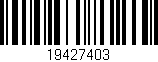 Código de barras (EAN, GTIN, SKU, ISBN): '19427403'