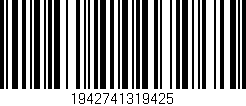Código de barras (EAN, GTIN, SKU, ISBN): '1942741319425'
