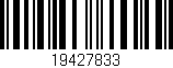 Código de barras (EAN, GTIN, SKU, ISBN): '19427833'