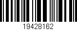 Código de barras (EAN, GTIN, SKU, ISBN): '19428162'