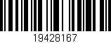 Código de barras (EAN, GTIN, SKU, ISBN): '19428167'