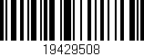 Código de barras (EAN, GTIN, SKU, ISBN): '19429508'