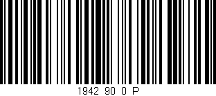 Código de barras (EAN, GTIN, SKU, ISBN): '1942_90_0_P'