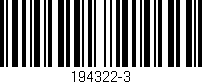 Código de barras (EAN, GTIN, SKU, ISBN): '194322-3'