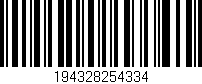 Código de barras (EAN, GTIN, SKU, ISBN): '194328254334'