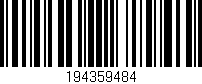 Código de barras (EAN, GTIN, SKU, ISBN): '194359484'