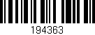 Código de barras (EAN, GTIN, SKU, ISBN): '194363'