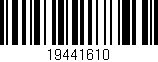 Código de barras (EAN, GTIN, SKU, ISBN): '19441610'