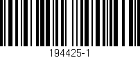 Código de barras (EAN, GTIN, SKU, ISBN): '194425-1'