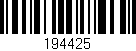 Código de barras (EAN, GTIN, SKU, ISBN): '194425'