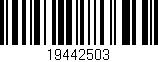 Código de barras (EAN, GTIN, SKU, ISBN): '19442503'