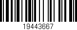 Código de barras (EAN, GTIN, SKU, ISBN): '19443667'