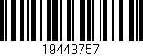Código de barras (EAN, GTIN, SKU, ISBN): '19443757'