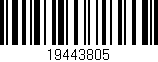Código de barras (EAN, GTIN, SKU, ISBN): '19443805'