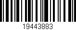 Código de barras (EAN, GTIN, SKU, ISBN): '19443883'