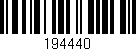 Código de barras (EAN, GTIN, SKU, ISBN): '194440'