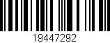 Código de barras (EAN, GTIN, SKU, ISBN): '19447292'