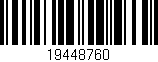 Código de barras (EAN, GTIN, SKU, ISBN): '19448760'