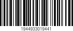 Código de barras (EAN, GTIN, SKU, ISBN): '1944933019441'