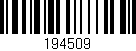 Código de barras (EAN, GTIN, SKU, ISBN): '194509'