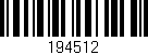 Código de barras (EAN, GTIN, SKU, ISBN): '194512'