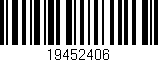 Código de barras (EAN, GTIN, SKU, ISBN): '19452406'