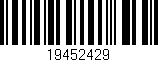 Código de barras (EAN, GTIN, SKU, ISBN): '19452429'