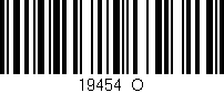 Código de barras (EAN, GTIN, SKU, ISBN): '19454_O'
