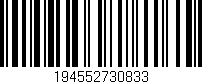 Código de barras (EAN, GTIN, SKU, ISBN): '194552730833'