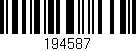 Código de barras (EAN, GTIN, SKU, ISBN): '194587'