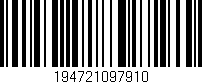 Código de barras (EAN, GTIN, SKU, ISBN): '194721097910'