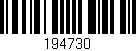 Código de barras (EAN, GTIN, SKU, ISBN): '194730'