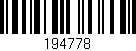 Código de barras (EAN, GTIN, SKU, ISBN): '194778'