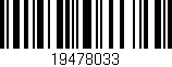 Código de barras (EAN, GTIN, SKU, ISBN): '19478033'