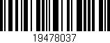 Código de barras (EAN, GTIN, SKU, ISBN): '19478037'