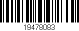 Código de barras (EAN, GTIN, SKU, ISBN): '19478083'