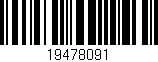 Código de barras (EAN, GTIN, SKU, ISBN): '19478091'