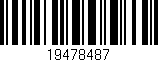 Código de barras (EAN, GTIN, SKU, ISBN): '19478487'