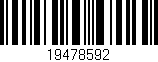 Código de barras (EAN, GTIN, SKU, ISBN): '19478592'
