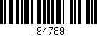 Código de barras (EAN, GTIN, SKU, ISBN): '194789'