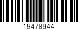 Código de barras (EAN, GTIN, SKU, ISBN): '19478944'