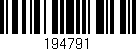 Código de barras (EAN, GTIN, SKU, ISBN): '194791'